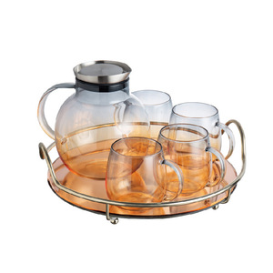 Ensemble de tasses <span class=keywords><strong>à</strong></span> <span class=keywords><strong>eau</strong></span> en verre, 4 couleurs, passe-<span class=keywords><strong>eau</strong></span>, lave-vaisselle, couvercle filtrant en acier inoxydable, <span class=keywords><strong>carafe</strong></span> <span class=keywords><strong>à</strong></span> <span class=keywords><strong>eau</strong></span> - Product Image 5