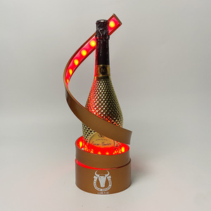 Creative Led Wine Stand Round Modern Party <b>Bar</b> KTV Atmosphere Prop With Logo Display <b>Rack</b> - Product Image 1