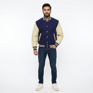 Best Selling <b>Men's</b> High Quality Varsity <b>Jacket</b> <b>Long</b> Sleeves Winter Use Breathable Coat Eco-friendly Polar Fleece Outdoor Fleece - Product Image 1