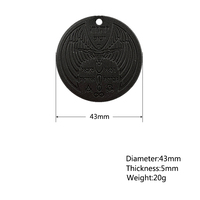 Pendentif Énergétique Quantique à Ions Négatifs en Lave, Pendentif Énergétique Quantique Japonais, Pendentif Énergétique, Alignement Sacré, Personnalisation OEM ODM