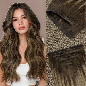 Extensiones de Cabello Humano Brasileño Remy Virgen de Alta Calidad con Clip, de Una Sola Capa y Doble Hilo, en Oferta - Product Image 2