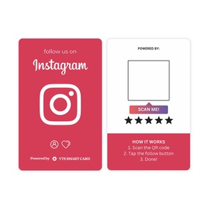 Carte de visite NFC personnalisable avec code QR programmable pour réseaux sociaux et avis clients – Prix usine YTS - Product Image 2