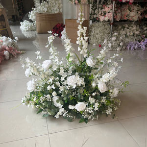 Fleurs <span class=keywords><strong>de</strong></span> l'allée des prés <span class=keywords><strong>de</strong></span> mariage Décorations <span class=keywords><strong>de</strong></span> l'allée des fleurs <span class=keywords><strong>de</strong></span> mariage <span class=keywords><strong>de</strong></span> style prairie Décor <span class=keywords><strong>de</strong></span> cérémonie <span class=keywords><strong>de</strong></span> mariage floral blanc et vert - Product Image 3