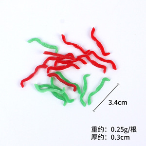 แถบพริกจำลองจากพีวีซี, พริกจำลองสีเขียวและสีแดง, วัสดุจำลองสำหรับการเตรียมอาหาร และ - Product Image 5