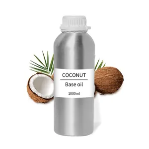 500ML 1000ML Óleo transportador de coco para óleos essenciais, óleo de massagem, óleo hidratante capilar e óleo corporal