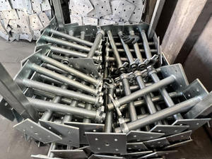 ชุบสังกะสีนั่งร้าน U หัวแจ็คฐานและสกรูแจ็คยืน Shoring แจ็คแผ่นฐานนั่งร้าน - Product Image 3