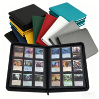 Album de cartes personnalisé à 9 pochettes avec fermeture éclair, en cuir PU imperméable, 360 pochettes pour cartes de jeu TCG