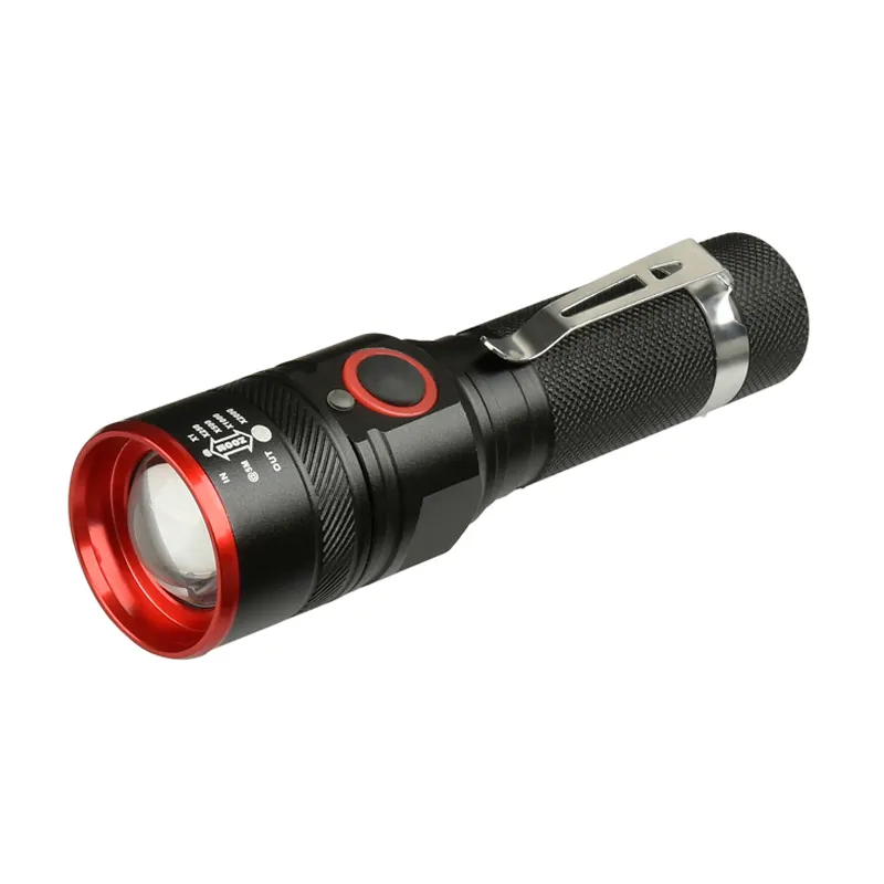 RTS XML T6 Ánh Sáng Mạnh Tầm Xa Đèn Usb Sạc Led Torch Đèn Pin Kính Thiên Văn Led Đèn Pin