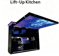 Table de cuisine portable tout-en-un pour le camping en plein air, avec tiroir de rangement, station de cuisson pour le camping en voiture, les pique-niques et les sorties en plein air