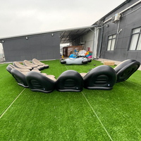 Fauteuil gonflable portable avec repose-pieds, parfait pour les soirées cinéma, le camping, la terrasse et les loisirs en plein air