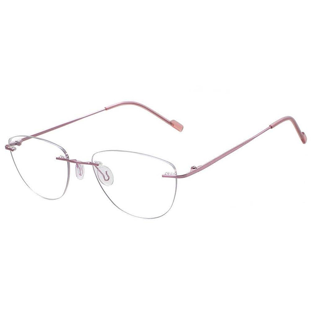 2024 Designer Rimless Metal Frame Women Men Optical Frames