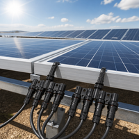 Connecteur en T pour panneau solaire, style MC4 4 en 1, 1000V 30A, étanche IP67, connecteur de câble photovoltaïque, usine OEM