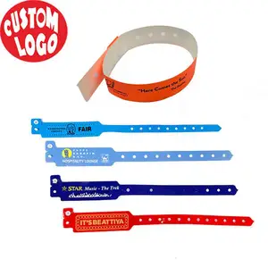 Faites vos propres bracelets avec message ou logo papier unique vinyle plastique PVC bracelet réglable personnalisé personnalisé