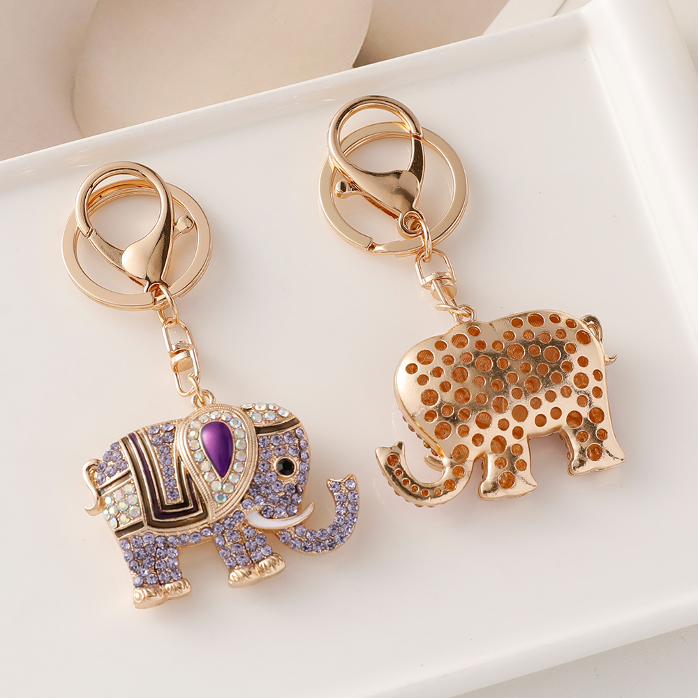 TROIKA Portachiavi Leopold Con Ciondolo Leopardo In Metallo Color Oro, Anello Argentato, 6,4 Cm, Moderno