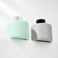 Bouteilles vides de diffuseur de roseau en verre transparent de 120ml avec bouchons Vente en gros en vrac de parfum personnalisé