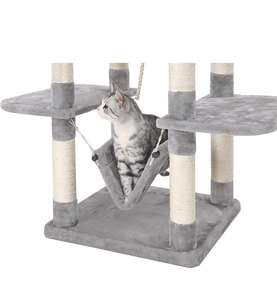 Árvore para Gatos Grande e Luxuosa, Moderna, para Arranhar, Pular e Brincar, Mobiliário para Animais de Estimação - Product Image 5