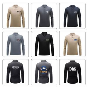 Fabricante de Ropa de Lujo, Camiseta Polo Personalizada de Color Sólido para Hombre de Negocios, Camisas Polo de Manga Larga para Hombre - Product Image 4