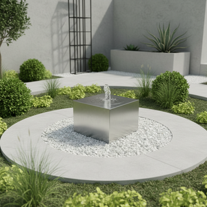 Fontaine sphérique extérieure en acier inoxydable 304 personnalisée avec éclairage solaire, style Art déco/moderne, décoration de <span class=keywords><strong>jardin</strong></span> - Product Image 3