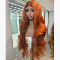 Perruque synthétique 5*5 Closure Body Wave, 32 pouces de long, en mélange de fibres Futura et de fibres haute température