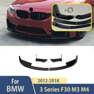 StarNav 2012 2013 2014 2015-2018 M3 M4 สำหรับซีรีส์ 3 F30 ชุดแต่งสปอยเลอร์กันชนหน้ารถยนต์คุณภาพสูง ABS อุปกรณ์ตกแต่งภายนอกรถยนต์ - Product Image 6