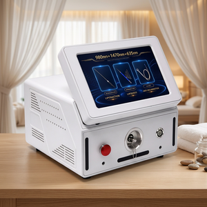 Sistema de Láser de Diodo Profesional de 980 1470 635nm con Enfriamiento por Aire para Disolver Grasa, Contornear el Cuerpo y Antiinflamatorio - Product Image 1