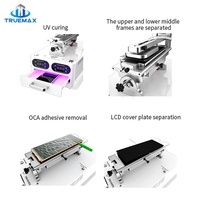 Machine de démontage d'écran à chauffage à température constante, à vide et à durcissement UV pour téléphones mobiles et écrans LCD d'ordinateurs/portables
