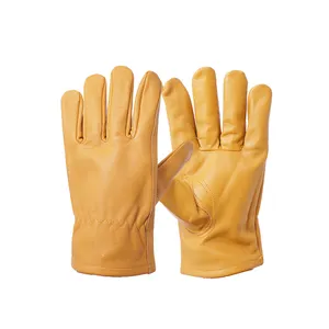 GLOVEMAN soudeur personnalisé construction industrielle étanche à l'huile ménage sécurité travail cuir de vachette tig soudage gants de conduite