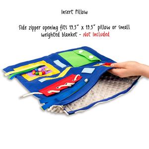 Alzheimers attività per gli adulti Fidget coperta sensoriale per gli adulti con demenza cuscino sensoriale per gli anziani autismo <span class=keywords><strong>Asperger</strong></span> - Product Image 4