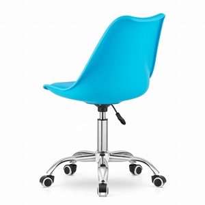 <span class=keywords><strong>Silla</strong></span> de Oficina Moderna y Económica, Giratoria, de Plástico, con Cojín Índigo, con Elevación a Gas - Product Image 5