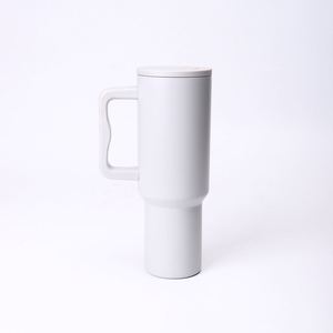 Double Wall Car H4.0 Handle <b>Travel</b> Tumbler 40oz <b>Mug</b> <b>Lid</b> Straw Anti-Slip OEM Custom Brand ODM - Product Image 1