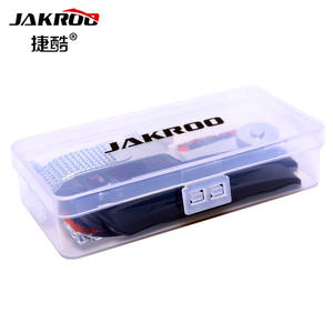 JAKROO Air <b>Filter</b> Set For Motorcycle Replacement With Red Trim And Aluminum Frame 4pc Pack - Product Image 3