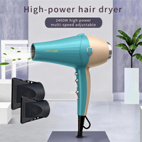 Sèche-cheveux professionnel Komex 2600W, 200 millions d'ions négatifs, moteur AC haute vitesse 21000 tr/min, avec brosse et diffuseur
