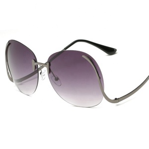 2020 Nouveaux Hommes De Mode Bonbons Couleur Femmes Surdimensionné Sans <span class=keywords><strong>Monture</strong></span> Lunettes de soleil - Product Image 5
