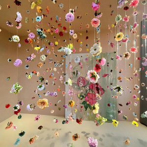 Guirnalda de Flores Artificiales para Decoración de Jardín, Cortina de Lluvia de Pétalos, Flores Creativas para Primavera y Verano, Decoración Flotante para <span class=keywords><strong>Fotos</strong></span> - Product Image 3