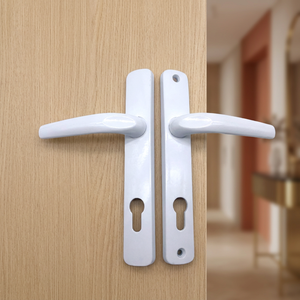 Manija de Puerta Interior Moderna con Control Táctil Amarillo, Palanca de Bloqueo y Orificio para Llave, para Puertas de Dormitorio - Product Image 2
