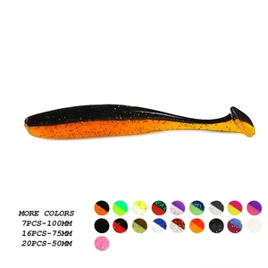Nouveau OEM 50mm 75mm 100mm Supercontinent Shiner Leurres De Pêche Doux Paddle Fish Appâts Artificiels Facile Pour Accrocher Gros Brochet - Product Image 4