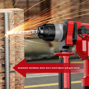 Marteau de démolition à percussion sans fil portable électrique 32 mm 20 V 220 V 800 W sans balais, double fonction lourde, capacité de perçage de 40 mm - Product Image 3