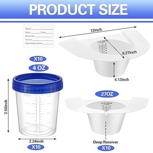 Urinoir médical en plastique pour hommes ou femmes avec capuchon de protection - Product Image 2