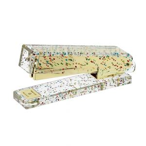 ชุดเครื่องเขียนสำนักงาน JSM Acrylic Stapler รุ่น: สีแชมเปญโกลด์ พร้อมโลโก้พิมพ์ตามสั่ง - Product Image 1