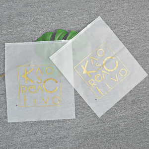 Luxury Customized Frosted Clear Plastic Packaging Slider Zipper Pouch for Clothing Hair Extensions <strong>Ziploc</strong> <strong>Bags</strong> With Logo - Product Image 1