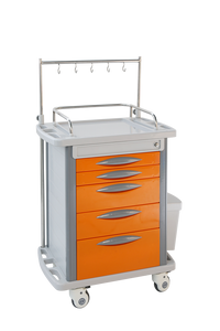 현대 의료용 플라스틱 응급처치 의약품 재활 치료 트롤리 카트 2/4/5/6 서랍형 스틸 <span class=keywords><strong>ABS</strong></span> 병원/클리닉용 - Product Image 5