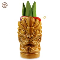 Toptan kokteyl Tiki kupalar 683ml Drinkware Hawaii Bar bira bardağı kabartmalı seramik kupa
