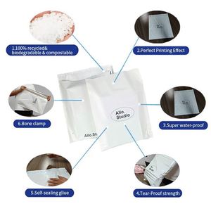 Luxury Flexible Strong Sealing Poly Moisture-Resistant Waterproof <b>Compostable</b> Postage Packaging <b>Bag</b> Heavy Duty Shoes Shipping - Product Image 4
