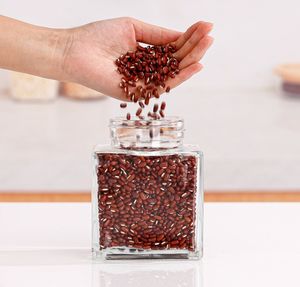 Botella de cristal de miel de 250g, Nido de Pájaro de <span class=keywords><strong>grano</strong></span> de madera cuadrado plano grueso, mermelada, <span class=keywords><strong>jalea</strong></span> <span class=keywords><strong>real</strong></span>, 1 Catty 2 Catty Honey, botella vacía sellada - Product Image 6