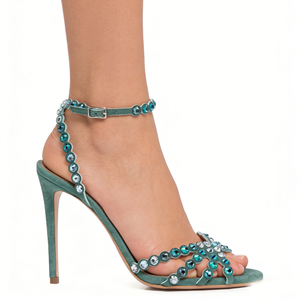 Collections Été 2026 – Sandales à Talons Hauts pour Femmes avec Strass, Qualité Supérieure, Personnalisation Possible, Idéales pour les Fêtes - Product Image 1