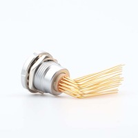 MOCO circulaire ECG 12 broches femelle Push Pull connecteur Applicable à 90 degrés Angle aiguille noyau de la carte de Circuit imprimé
