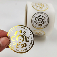 Etiquetas Autoadhesivas Luminosas de PP con Logotipo Impreso, Etiquetas de Papel de Aluminio Dorado Tg007, Sellador para Embalaje de Cascos de Motocicleta