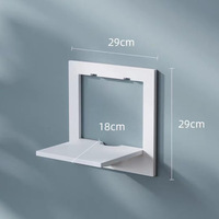 Étagères flottantes hexagonales en PVC, décoration intérieure, étagère de rangement ronde, étagère décorative carrée, étagère murale