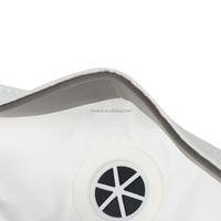 Masque respiratoire à valve FFP3, équivalent FFP3, masque de protection pliable anti-poussière de ciment pour usage industriel