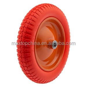 Pneus et roues de brouette en mousse PU solide anti-crevaison 3.25/3.00-8 3.00-4 3.50-8 4.00-8 pour chariot, tondeuse à <span class=keywords><strong>gazon</strong></span>, chariot à main - Product Image 1
